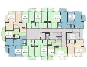 3-к квартира, вторичка, 60м2, 28/31 этаж