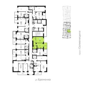 1-к квартира, вторичка, 40м2, 3/24 этаж