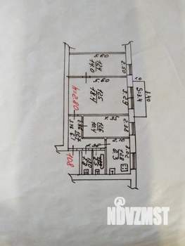 3-к квартира, вторичка, 64м2, 4/5 этаж