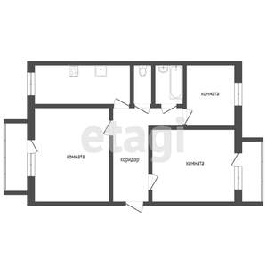 3-к квартира, вторичка, 63м2, 4/5 этаж