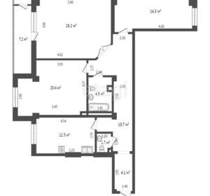 3-к квартира, вторичка, 111м2, 4/19 этаж