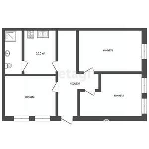 3-к квартира, вторичка, 80м2, 1/2 этаж