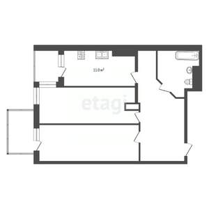 2-к квартира, вторичка, 68м2, 13/17 этаж