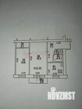 2-к квартира, вторичка, 45м2, 5/5 этаж