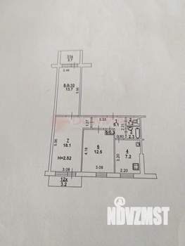 3-к квартира, вторичка, 60м2, 3/9 этаж