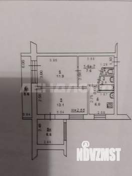 2-к квартира, вторичка, 47м2, 5/5 этаж