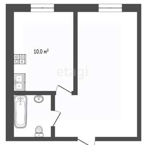 2-к квартира, вторичка, 40м2, 1/2 этаж