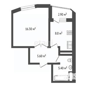 1-к квартира, вторичка, 38м2, 12/18 этаж