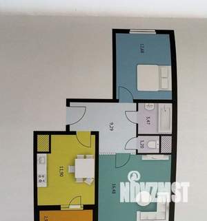 2-к квартира, вторичка, 57м2, 3/19 этаж