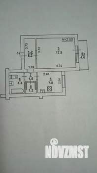 1-к квартира, вторичка, 38м2, 6/13 этаж