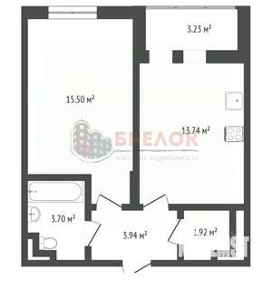 1-к квартира, вторичка, 40м2, 2/10 этаж