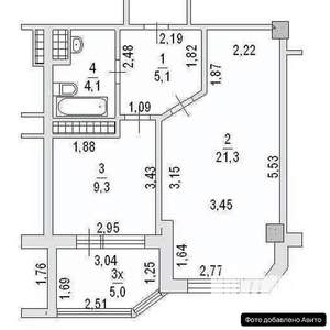 1-к квартира, вторичка, 40м2, 9/10 этаж