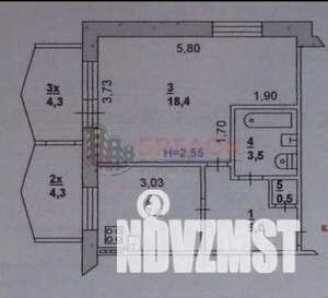 1-к квартира, вторичка, 40м2, 9/10 этаж