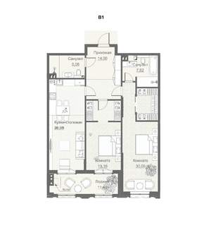 3-к квартира, вторичка, 109м2, 2/4 этаж