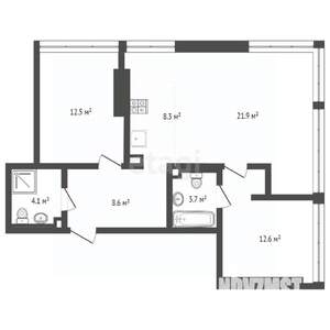 2-к квартира, вторичка, 72м2, 5/5 этаж