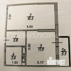 1-к квартира, вторичка, 39м2, 7/24 этаж