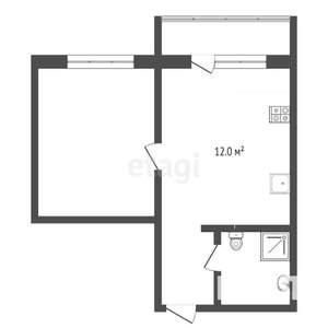 1-к квартира, вторичка, 28м2, 13/17 этаж