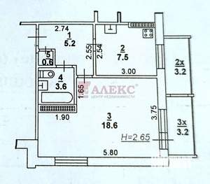 1-к квартира, вторичка, 40м2, 7/9 этаж