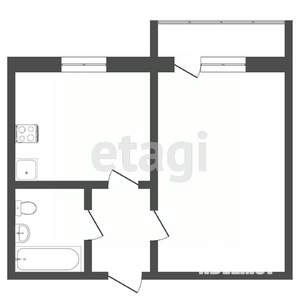 1-к квартира, вторичка, 45м2, 11/16 этаж