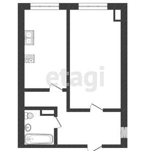 1-к квартира, вторичка, 32м2, 12/25 этаж