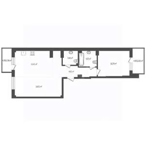 2-к квартира, вторичка, 65м2, 11/24 этаж