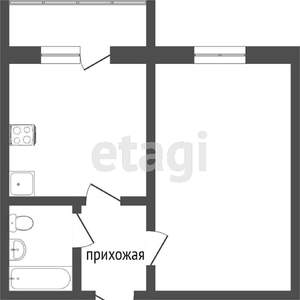 1-к квартира, вторичка, 33м2, 9/12 этаж