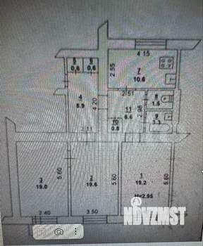 3-к квартира, вторичка, 90м2, 4/5 этаж