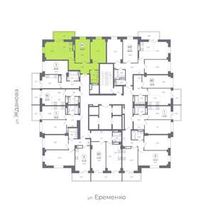 3-к квартира, вторичка, 68м2, 23/24 этаж