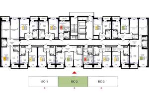 2-к квартира, строящийся дом, 55м2, 10/25 этаж