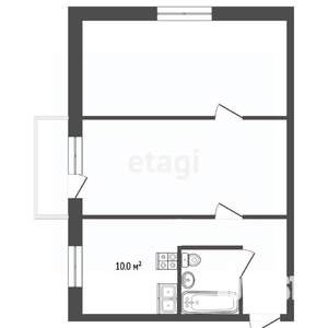 2-к квартира, вторичка, 44м2, 2/4 этаж