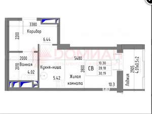 Студия квартира, вторичка, 30м2, 22/25 этаж