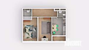 2-к квартира, вторичка, 47м2, 2/24 этаж