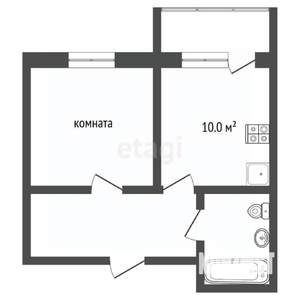 1-к квартира, вторичка, 37м2, 9/20 этаж