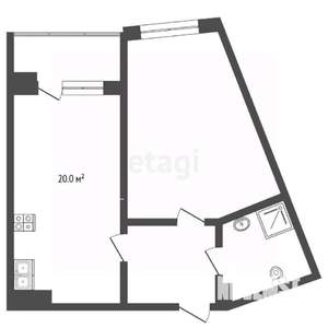 1-к квартира, вторичка, 36м2, 3/24 этаж