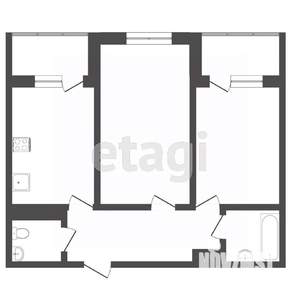 2-к квартира, вторичка, 70м2, 23/25 этаж