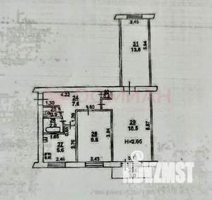 3-к квартира, вторичка, 58м2, 4/5 этаж