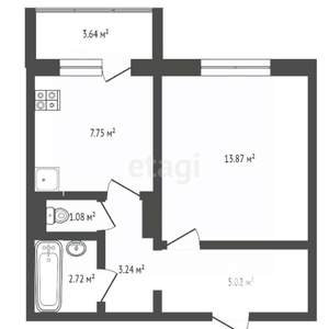 1-к квартира, вторичка, 36м2, 10/10 этаж