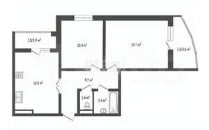 2-к квартира, вторичка, 68м2, 11/24 этаж