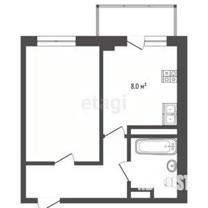 1-к квартира, вторичка, 40м2, 10/25 этаж