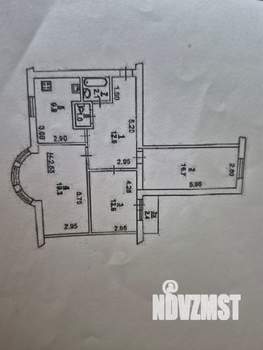 3-к квартира, вторичка, 74м2, 2/6 этаж