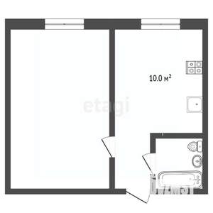1-к квартира, вторичка, 35м2, 7/9 этаж