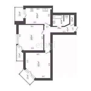 2-к квартира, вторичка, 59м2, 4/11 этаж