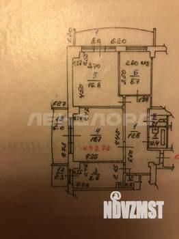 3-к квартира, вторичка, 78м2, 8/17 этаж