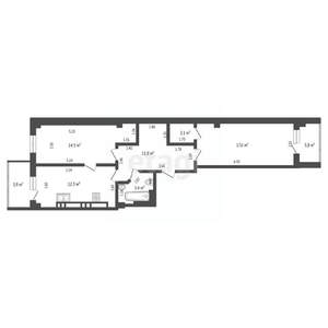 3-к квартира, вторичка, 71м2, 15/18 этаж