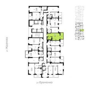 Студия квартира, вторичка, 27м2, 6/24 этаж