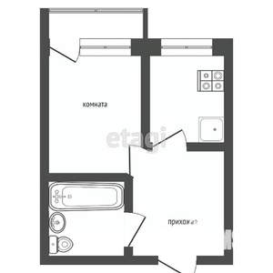 Студия квартира, вторичка, 29м2, 9/14 этаж
