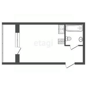 Студия квартира, вторичка, 28м2, 18/24 этаж
