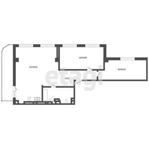 2-к квартира, вторичка, 79м2, 9/18 этаж