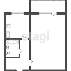 1-к квартира, вторичка, 22м2, 7/9 этаж