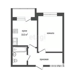 1-к квартира, вторичка, 36м2, 17/20 этаж